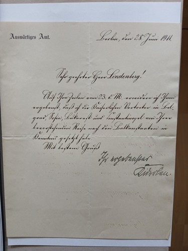 Autograph kaiserreich diplomat - autograph,